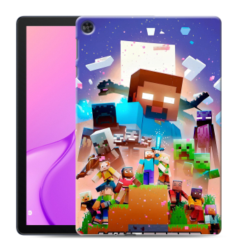 Силиконовый чехол на Huawei MatePad T10 с принтом Майнкрафт Minecraft