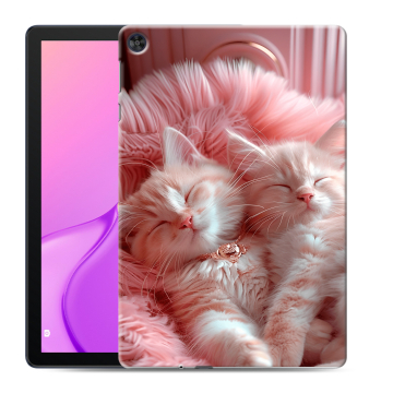 Силиконовый чехол на Huawei MatePad T10 с принтом котята котики