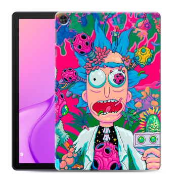 Силиконовый чехол на Huawei MatePad T10 с принтом Рик и Морти Rick Morty