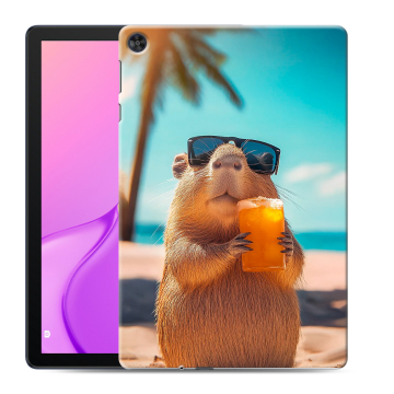 Силиконовый чехол на Huawei MatePad T10 с принтом Капибара