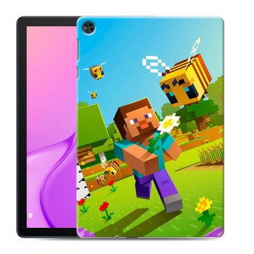 Силиконовый чехол на Huawei MatePad T10 с принтом Майнкрафт Minecraft