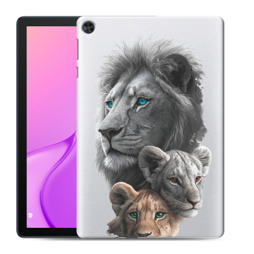 Силиконовый чехол на Huawei MatePad T10 с принтом Львы Силиконовый чехол на Huawei MatePad T10 с принтом Львы