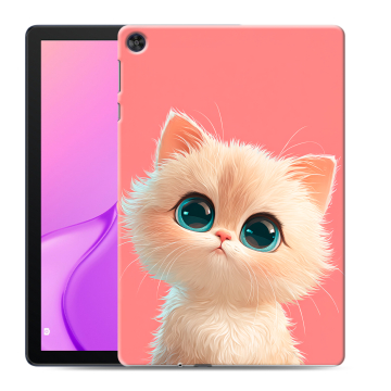 Силиконовый чехол на Huawei MatePad T10 с принтом Розовый котенок Силиконовый чехол на Huawei MatePad T10 с принтом Розовый котенок