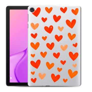 Силиконовый чехол на Huawei MatePad T10 с принтом Сердечки Силиконовый чехол на Huawei MatePad T10 с принтом Сердечки