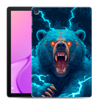 Силиконовый чехол на Huawei MatePad T10 с принтом Медведь Силиконовый чехол на Huawei MatePad T10 с принтом Медведь