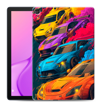 Силиконовый чехол на Huawei MatePad T10 с принтом Тачки Силиконовый чехол на Huawei MatePad T10 с принтом Тачки
