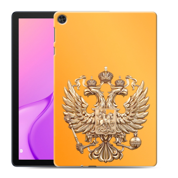Силиконовый чехол на Huawei MatePad T10 с принтом Герб Флаг России Силиконовый чехол на Huawei MatePad T10 с принтом Герб Флаг России