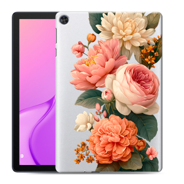 Силиконовый чехол на Huawei MatePad T10 с принтом цветы Силиконовый чехол на Huawei MatePad T10 с принтом цветы