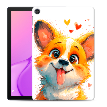 Силиконовый чехол на Huawei MatePad T10 с принтом корги