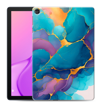 Силиконовый чехол на Huawei MatePad T10 с принтом Мрамор блестки Силиконовый чехол на Huawei MatePad T10 с принтом Мрамор блестки