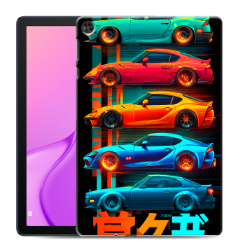 Силиконовый чехол на Huawei MatePad T10 с принтом машины тачки Силиконовый чехол на Huawei MatePad T10 с принтом машины тачки