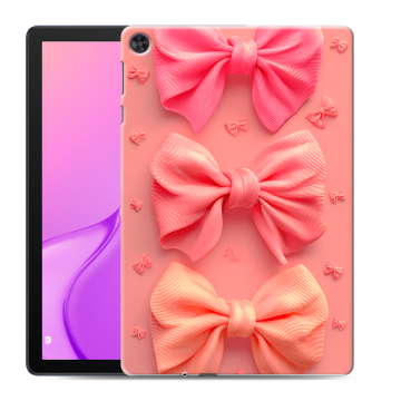 Силиконовый чехол на Huawei MatePad T10 с принтом Розовые бантики