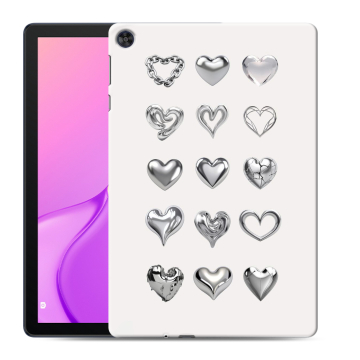 Силиконовый чехол на Huawei MatePad T10 с принтом Y2K сердечки