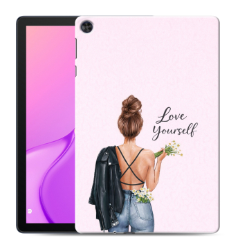 Силиконовый чехол на Huawei MatePad T10 с принтом женский