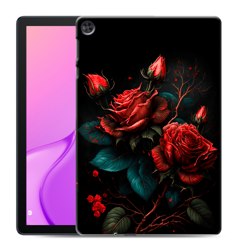 Силиконовый чехол на Huawei MatePad T10 с принтом Розы красные Силиконовый чехол на Huawei MatePad T10 с принтом Розы красные