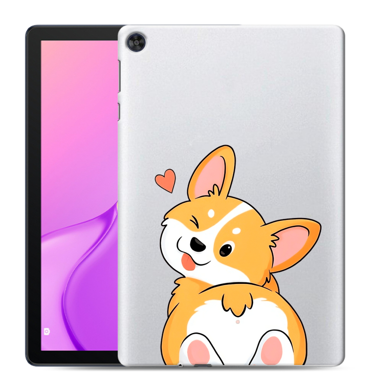Силиконовый чехол на Huawei MatePad T10 с принтом Корги Силиконовый чехол на Huawei MatePad T10 с принтом Корги