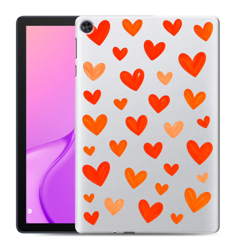 Силиконовый чехол на Huawei MatePad T10 с принтом Сердечки Силиконовый чехол на Huawei MatePad T10 с принтом Сердечки