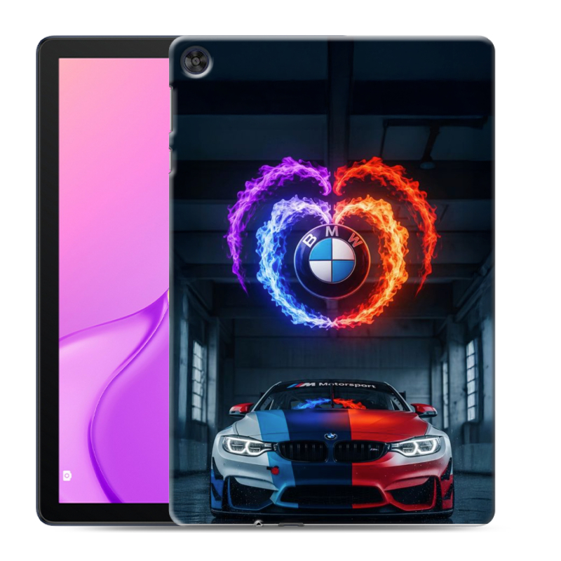 Силиконовый чехол на Huawei MatePad T10 с принтом BMW БМВ Силиконовый чехол на Huawei MatePad T10 с принтом BMW БМВ