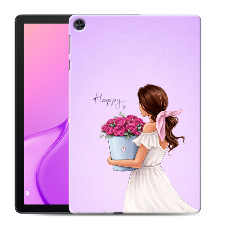Силиконовый чехол на Huawei MatePad T10 с принтом женский Силиконовый чехол на Huawei MatePad T10 с принтом женский