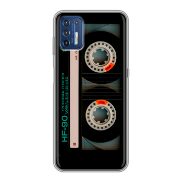 Силиконовый чехол на Motorola Moto G9 Plus с принтом Кассета