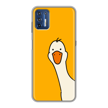 Силиконовый чехол на Motorola Moto G9 Plus с принтом Утка