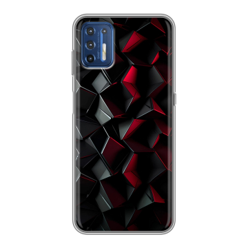 Силиконовый чехол на Motorola Moto G9 Plus с принтом Абстракция