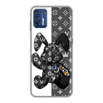 Силиконовый чехол на Motorola Moto G9 Plus с принтом Луи робот