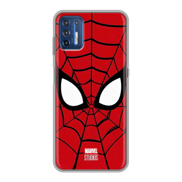Силиконовый чехол на Motorola Moto G9 Plus с принтом человек паук spiderman