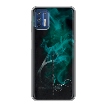 Силиконовый чехол на Motorola Moto G9 Plus с принтом Гарри Поттер Harry Potter