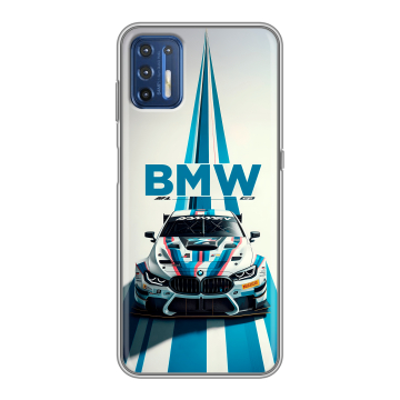 Силиконовый чехол на Motorola Moto G9 Plus с принтом БМВ BMW