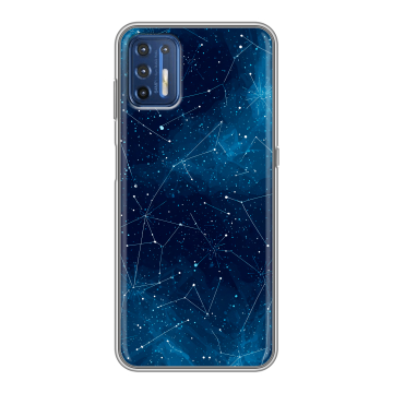 Силиконовый чехол на Motorola Moto G9 Plus с принтом Космос звезды