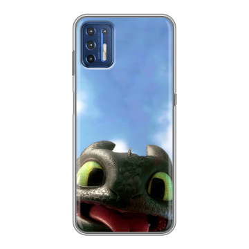 Силиконовый чехол на Motorola Moto G9 Plus с принтом Как приручить дракона