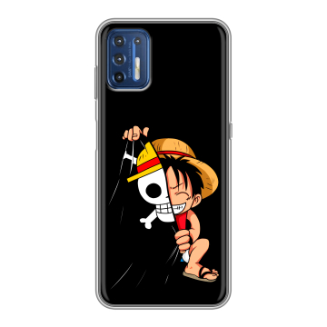 Силиконовый чехол на Motorola Moto G9 Plus с принтом One Piece Ван Пис
