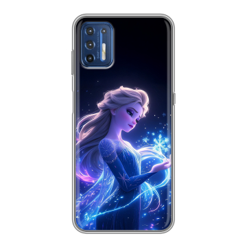 Силиконовый чехол на Motorola Moto G9 Plus с принтом Холодное сердце Frozen