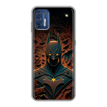 Силиконовый чехол на Motorola Moto G9 Plus с принтом Batman Бэтмен