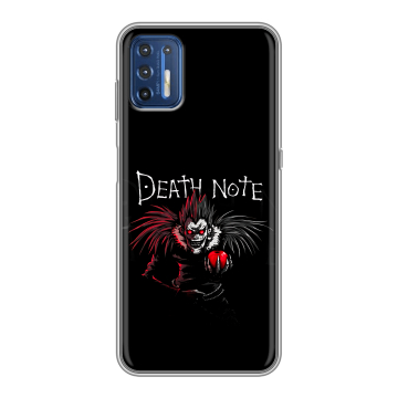 Силиконовый чехол на Motorola Moto G9 Plus с принтом Death note Тетрадь смерти