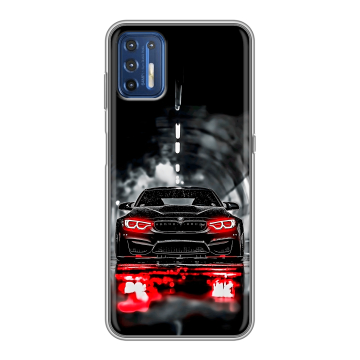 Силиконовый чехол на Motorola Moto G9 Plus с принтом BMW БМВ