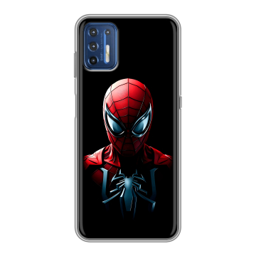 Силиконовый чехол на Motorola Moto G9 Plus с принтом Spiderman Человек паук