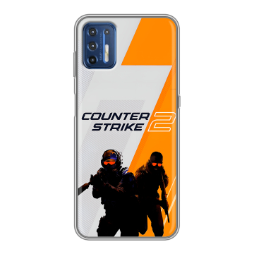 Силиконовый чехол на Motorola Moto G9 Plus с принтом Counter Strike
