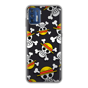 Силиконовый чехол на Motorola Moto G9 Plus с принтом One Piece Ван Пис