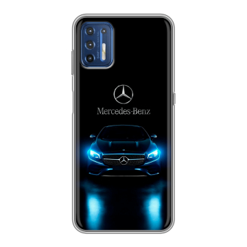 Силиконовый чехол на Motorola Moto G9 Plus с принтом Mercedes Мерседес