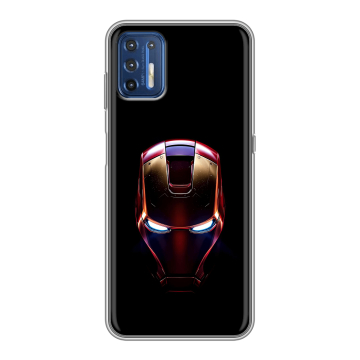 Силиконовый чехол на Motorola Moto G9 Plus с принтом IronMan Железный человек