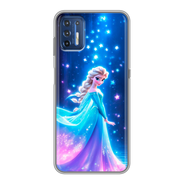 Силиконовый чехол на Motorola Moto G9 Plus с принтом Холодное сердце Frozen