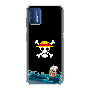 Силиконовый чехол на Motorola Moto G9 Plus с принтом One Piece Ван Пис