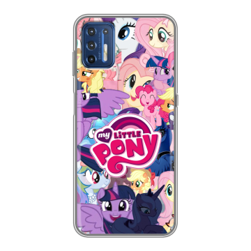 Силиконовый чехол на Motorola Moto G9 Plus с принтом My little pony Дружба чудо
