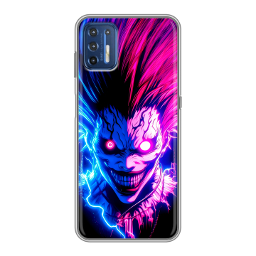Силиконовый чехол на Motorola Moto G9 Plus с принтом Death note Тетрадь смерти