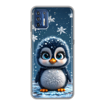 Силиконовый чехол на Motorola Moto G9 Plus с принтом Новый год