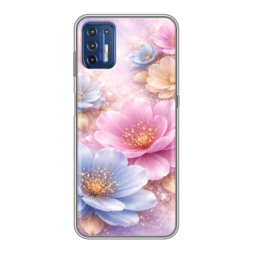 Силиконовый чехол на Motorola Moto G9 Plus с принтом женский