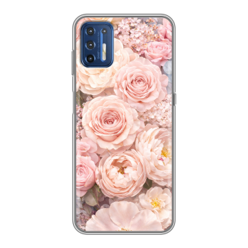 Силиконовый чехол на Motorola Moto G9 Plus с принтом женский