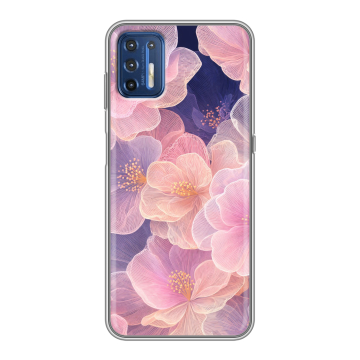 Силиконовый чехол на Motorola Moto G9 Plus с принтом женский